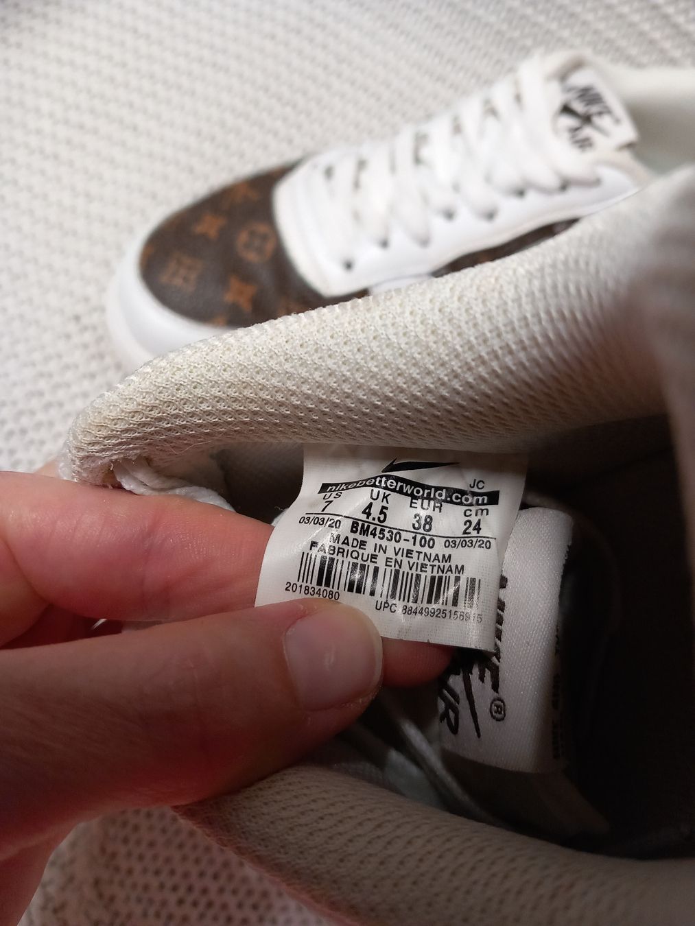 Nike Scarpe da uomo: NIKE Air Force 1 Custom Louis Vuitton Gr.38 – Usato da Merligen venduto da muss_haben 6