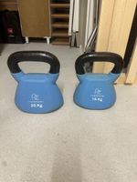 Kettlebell Set Powerzone 20 Kg und 16 Kg blau gebraucht