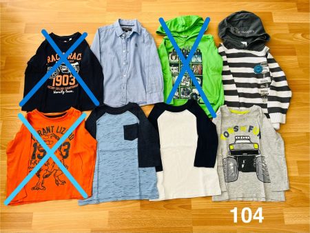 Kleiderpaket Grösse 104, 5-teilig