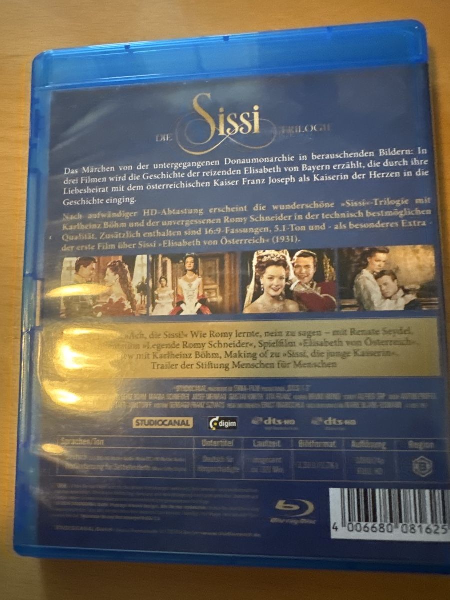 Tutti i DVDs: Die Sissi Trilogie  – Usato da Brunnadern venduto da Nanuk60 1