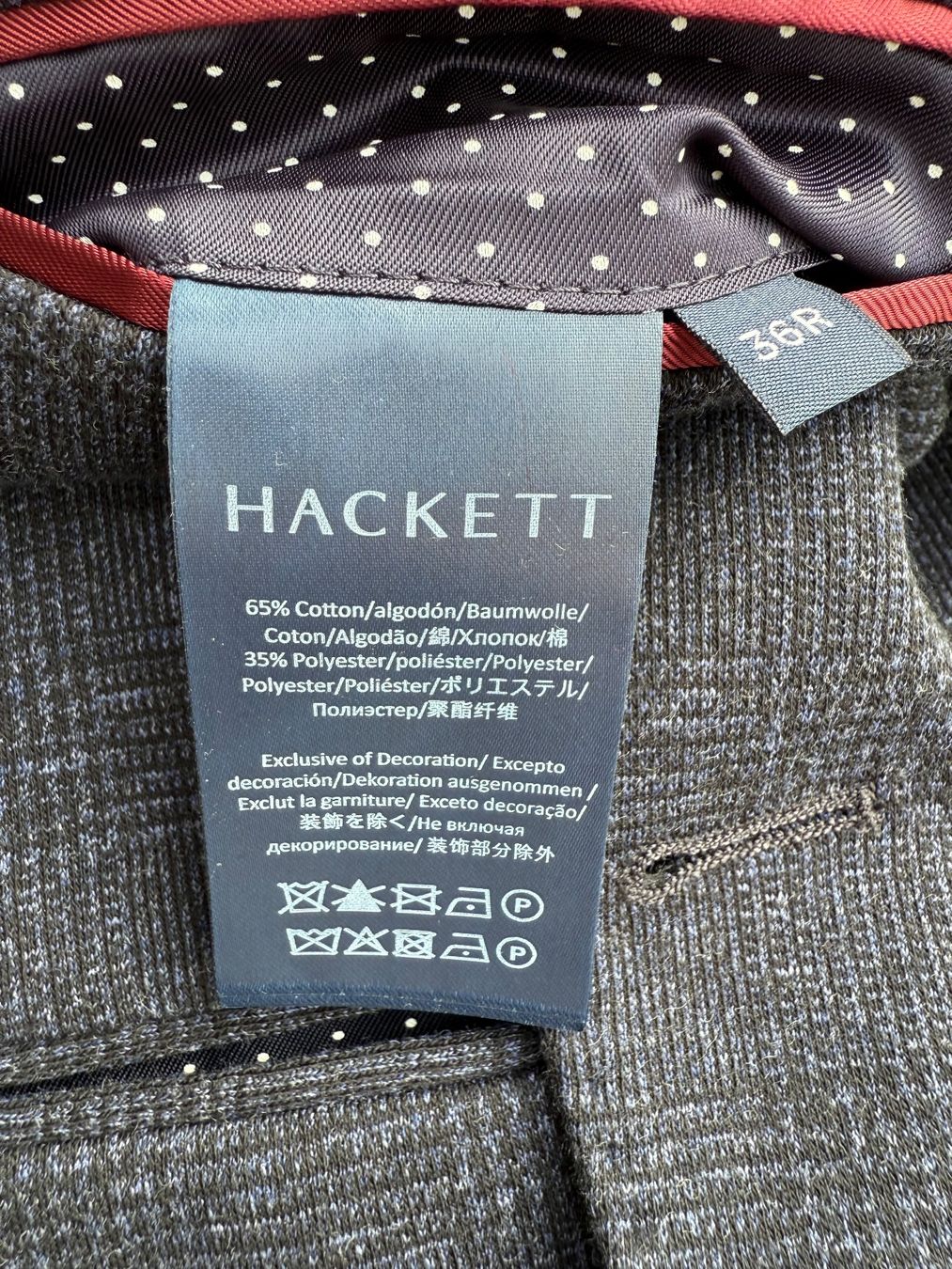 Hackett Jacken: HACKETT Blazer, Gr. UK 36R = Gr. 46, blau karriert – Neu (gemäss Beschreibung) aus Appenzell von ScharlyB 5