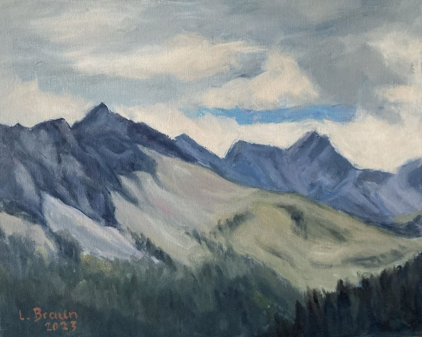 Tableaux: Arosa mit Erzhorn – Neuf avec emballage d'origine à St. Gallen par pictor01