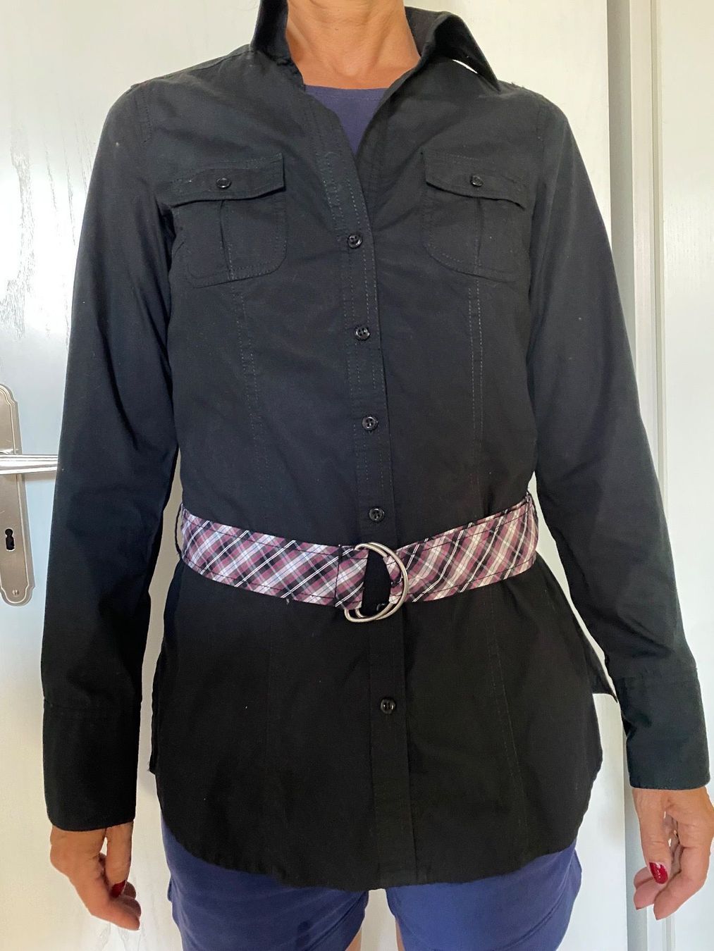 Esprit Camicette: Bluse Esprit Schwarz S mit Gurt – Nuovo (secondo la descrizione) da Altendorf venduto da Ga04