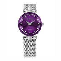 🇨🇭 Jowissa Uhr Facet Strass Swiss Made Damenuhr Lila NEU