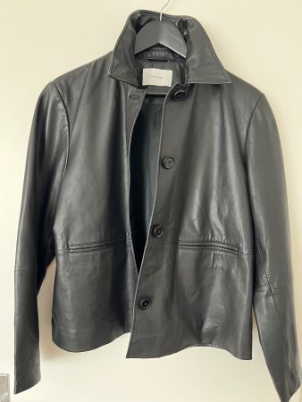 Veste Promod neuve en cuir noir (42).
