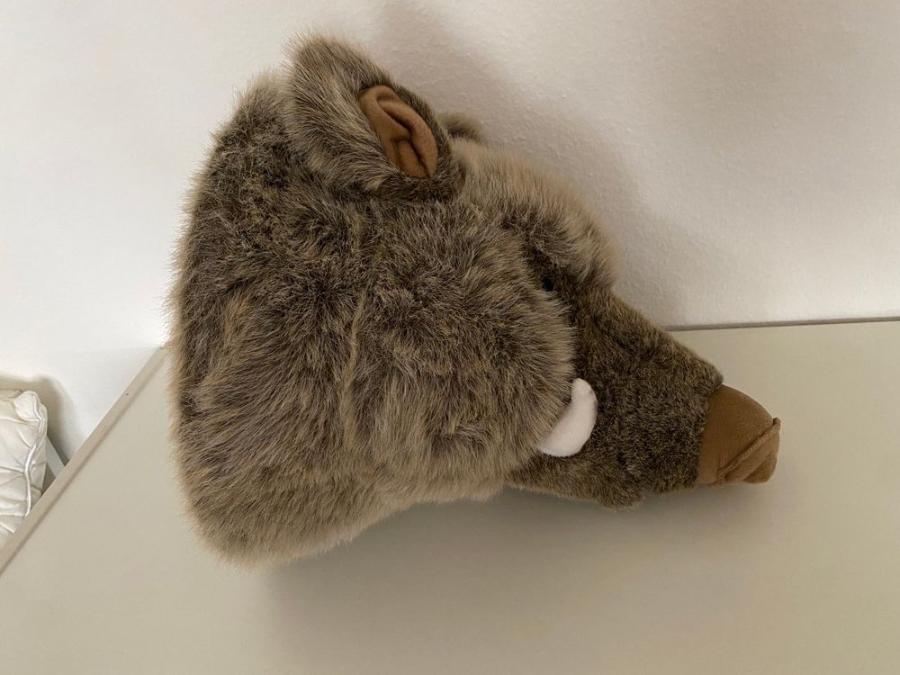 Butlers Wildschweinkopf, Trophäe Deko Aus Plüsch (Gebraucht) In