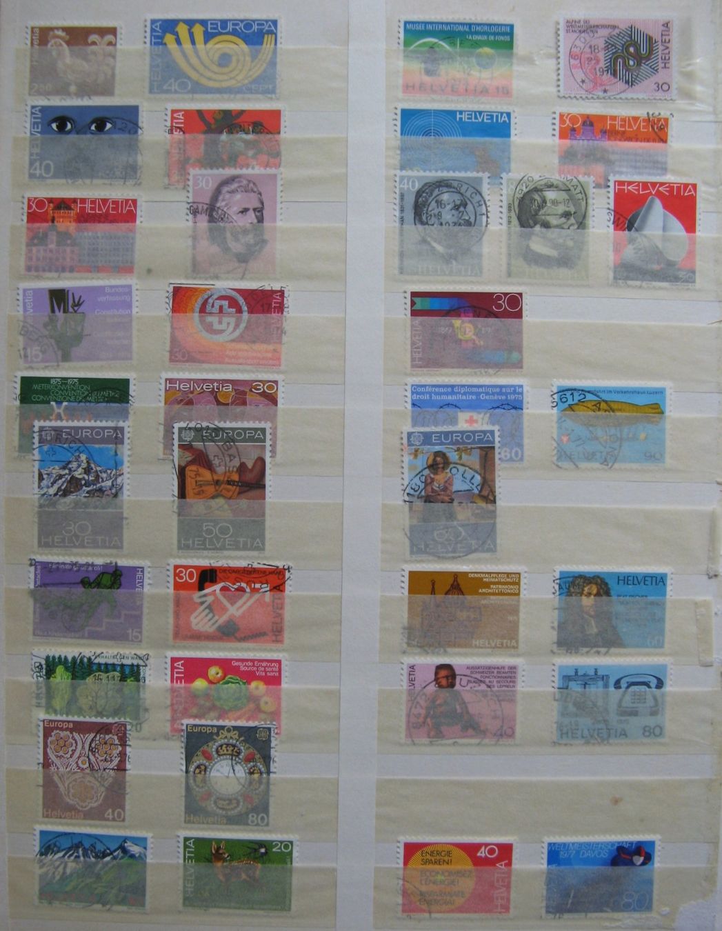 Alle Briefmarken: 1939 - 1976 Frei- und Werbemarken gestempelt – Gebraucht aus Frauenfeld von Interessent1 7