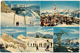 Leysin - 5 Bild AK