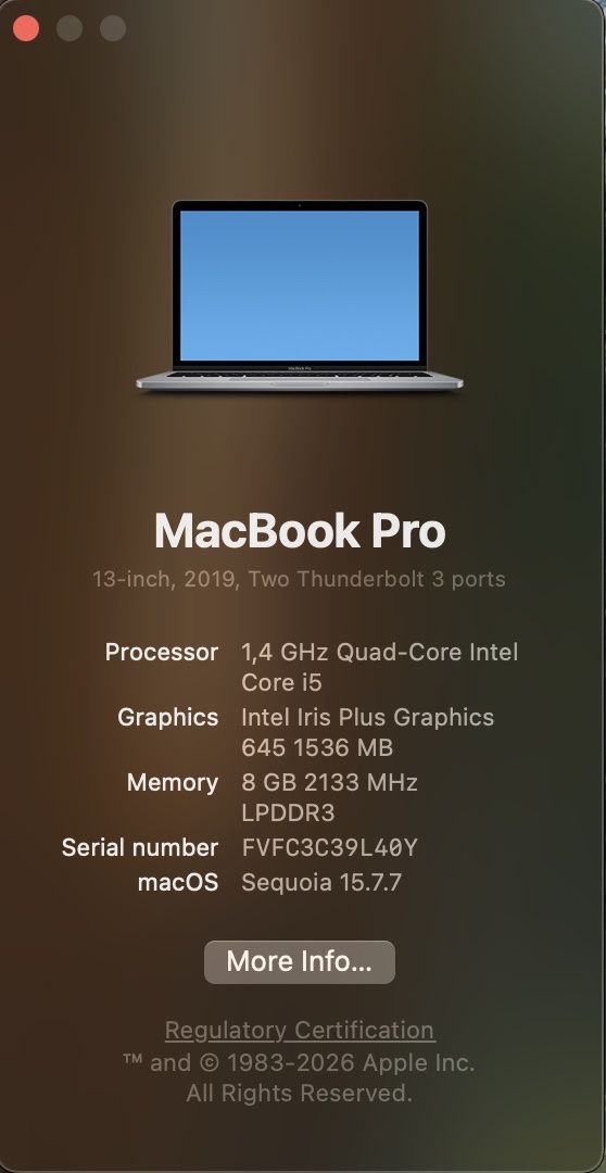 Apple Notebooks: MacBook Pro 13” (2019) – Gebraucht aus Reinach BL von Useandreuse 3