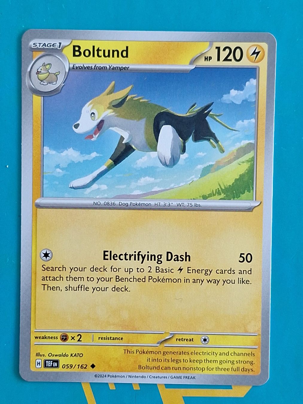 Pokémon Carte collezionabili: Boltund - Temporal Forces Pokemon - #7.1 – Usato da Altstätten SG venduto da GGsGameshop