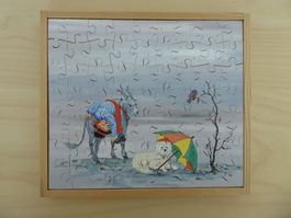 Penelope Puzzle, Clown, Esel, Hund, 21 x 18,5cm, neuwertig