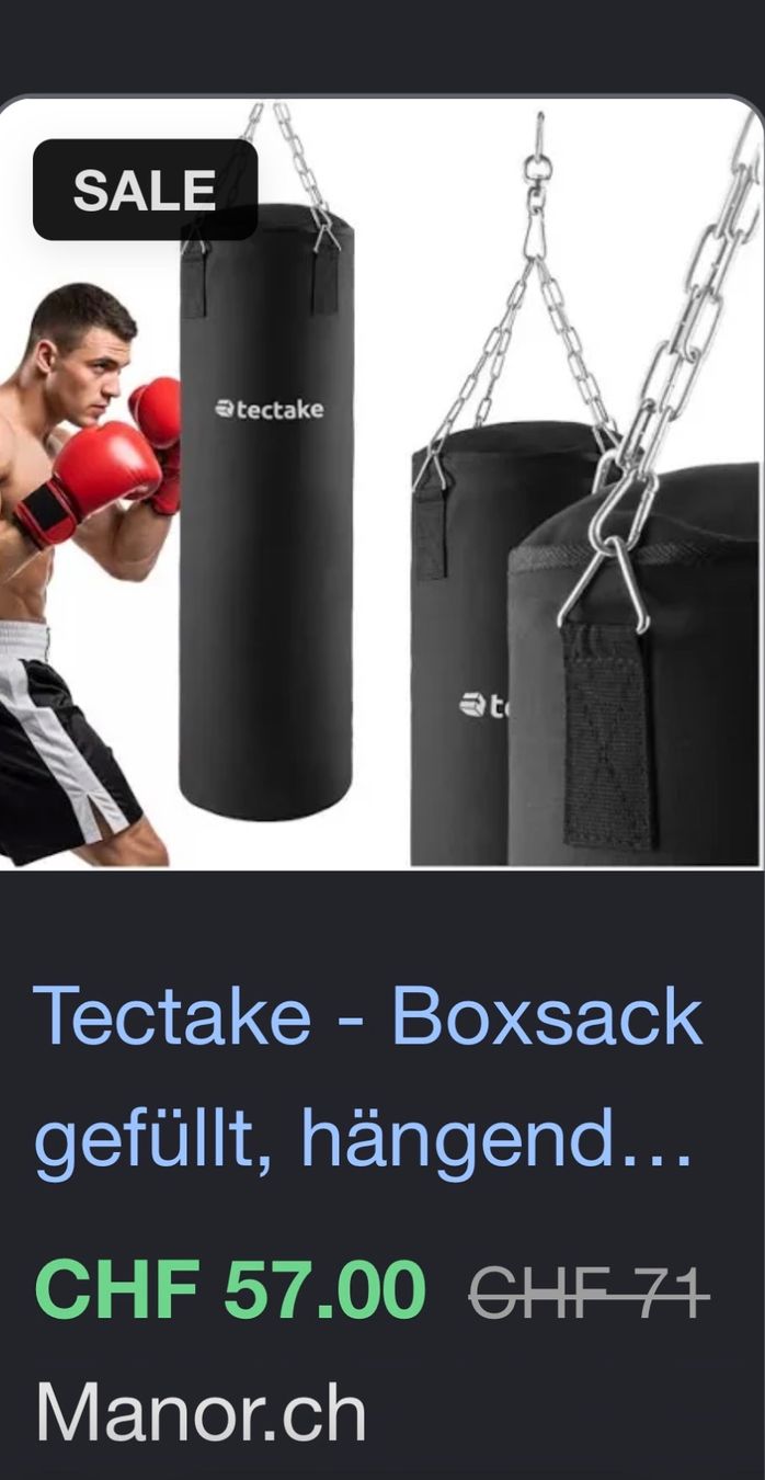 Boxsäcke: Boxsack zum Aufhängen – Gebraucht aus Au ZH von joy_2b8z 1