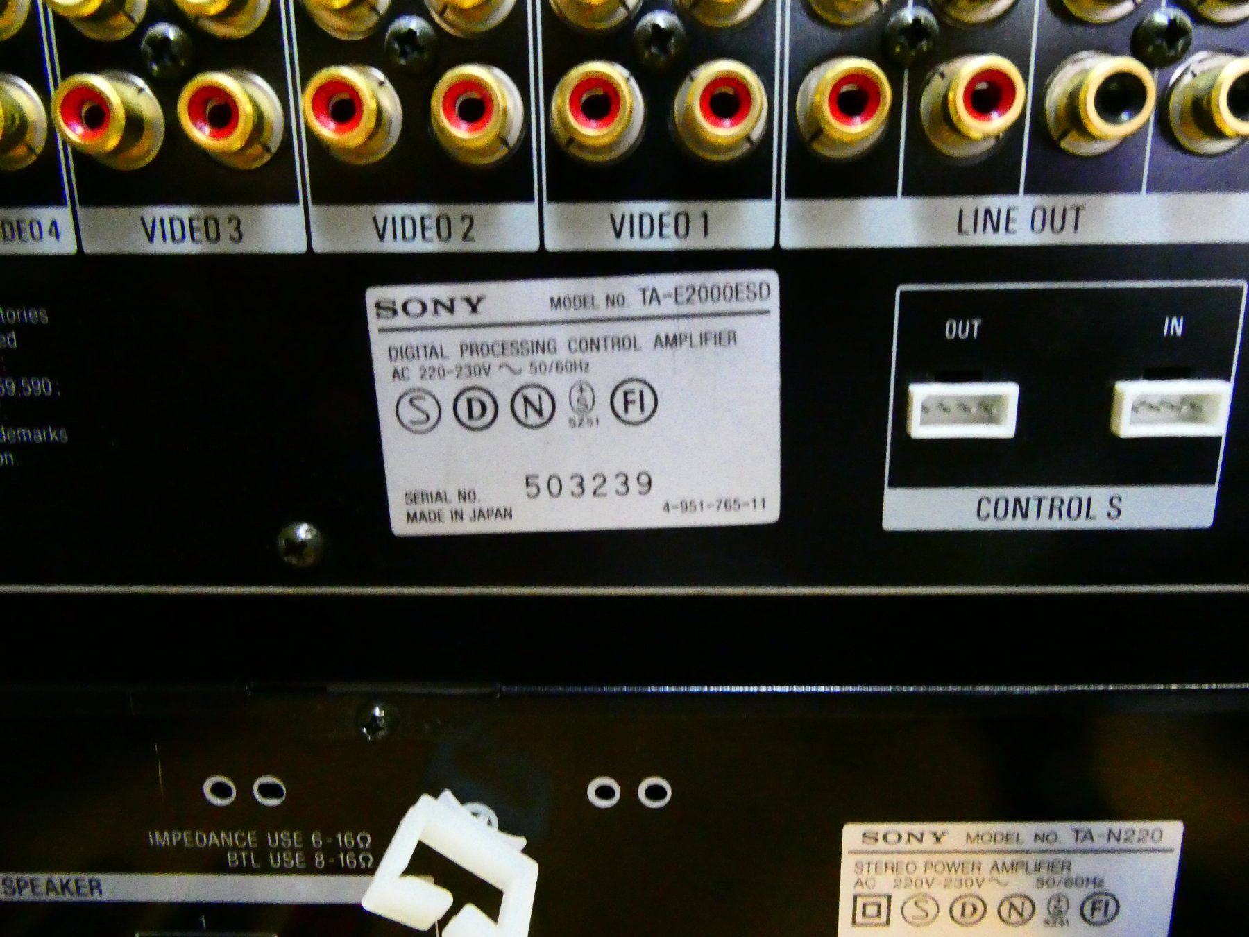 Sony Amplificatori: Sony E2000ESD & N220 Vintage - Ensemble Hi-Fi – Usato da Etagnières venduto da emmaus.electro 5