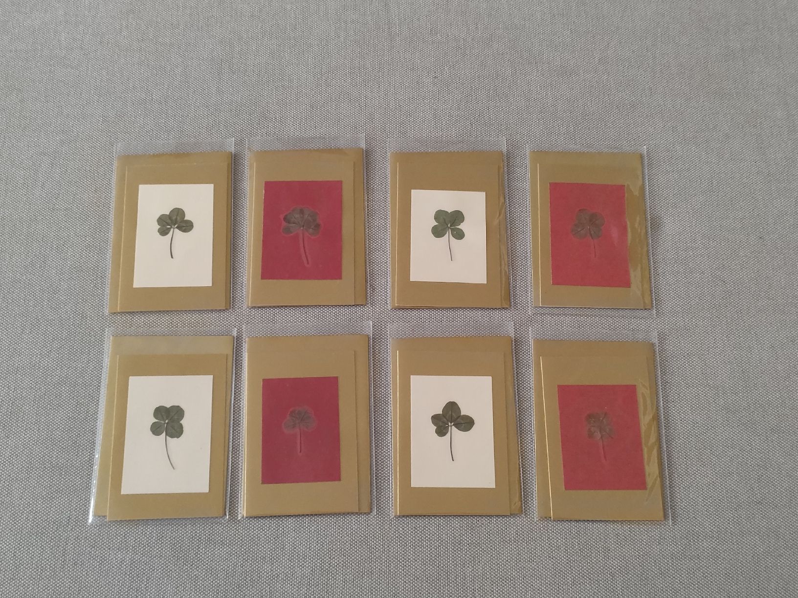 Cartoline: 8 Mini Karten mit echt Klee – Nuovo e nell'imballaggio originale da Bern venduto da Lidia.5