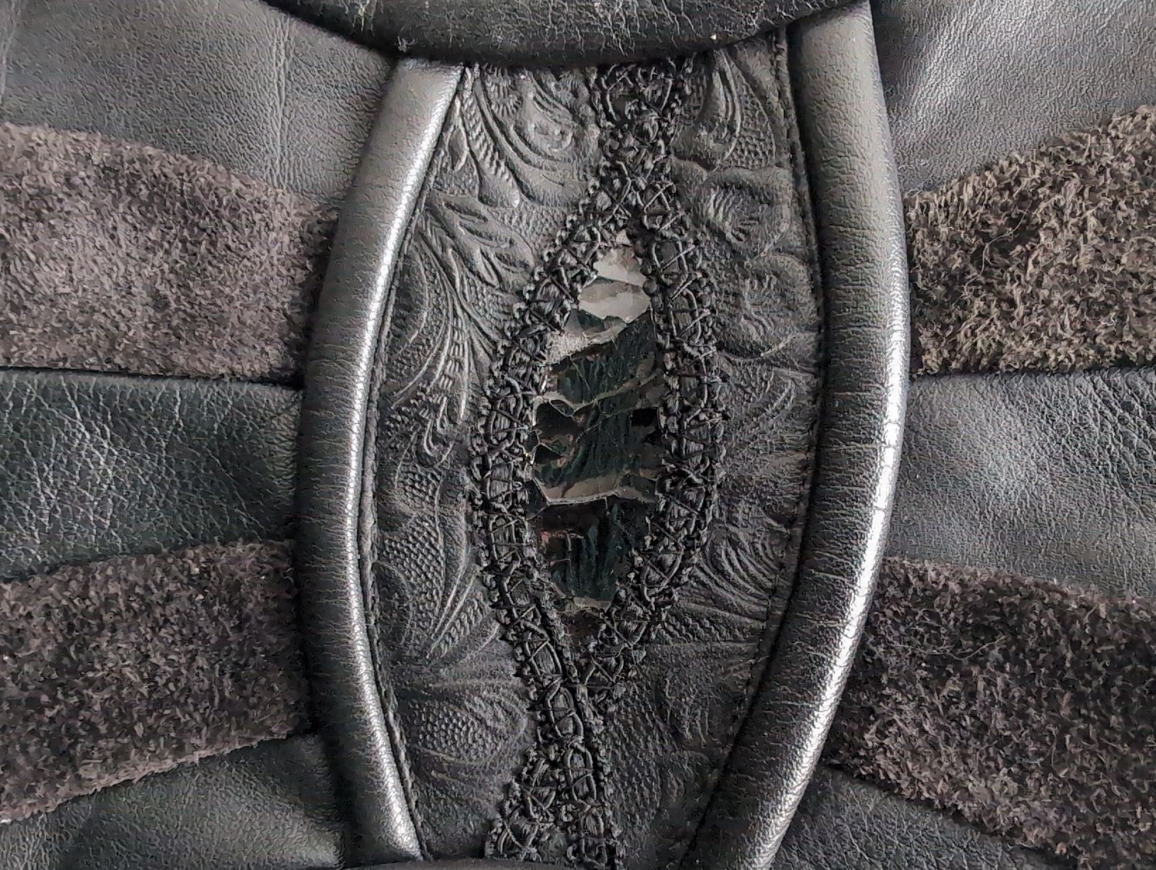 Sacs femmes: Patchwork Ledertasche schwarz Damen Tasche Vintage – D'occasion à Busswil BE par MissMuffin 2