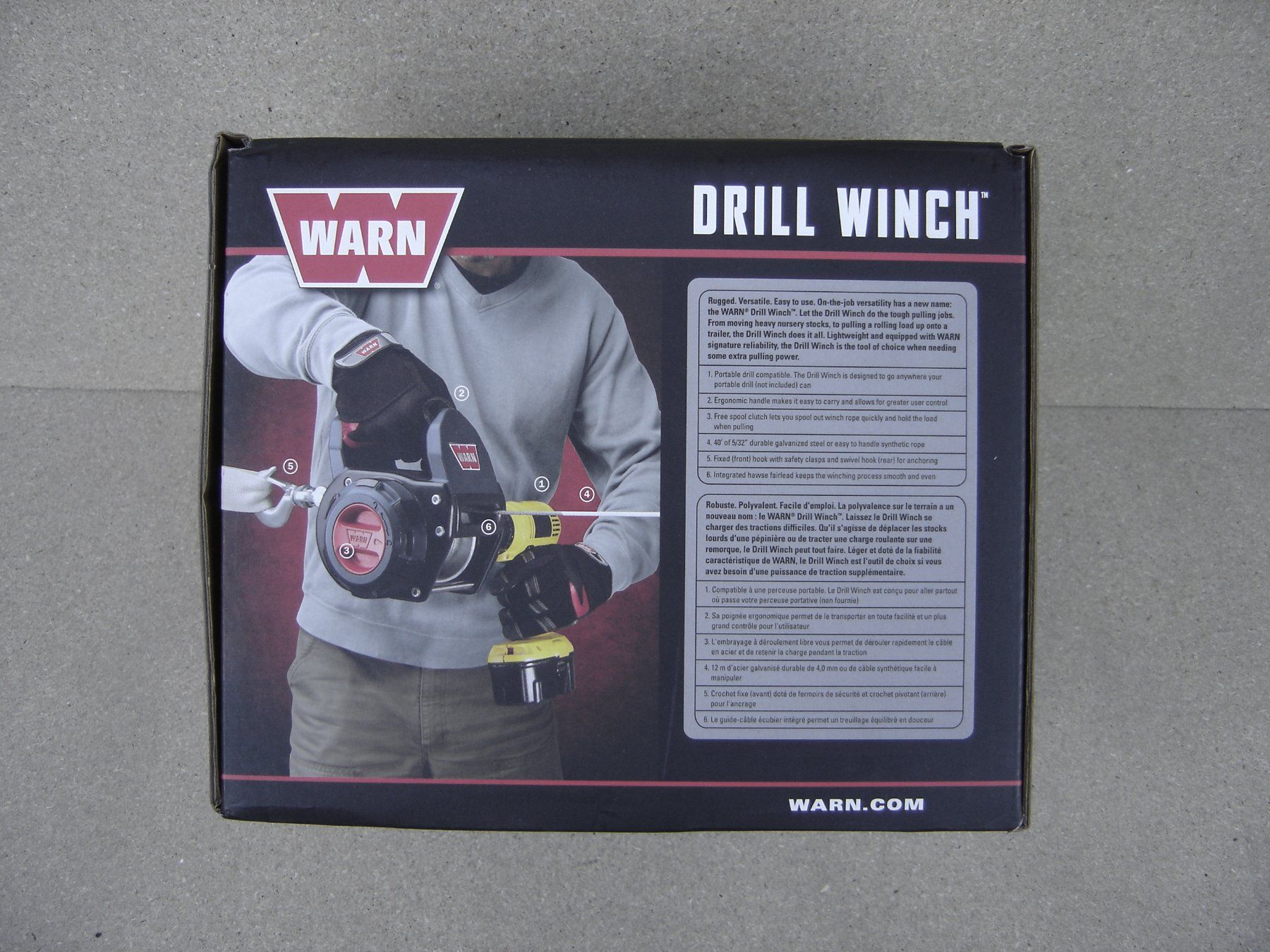 Altro per stoccaggio & trasporto: tragbare WARN Seilwinde Drill Winch für Akkuschrauber – Nuovo e nell'imballaggio originale da Brunnen venduto da terras