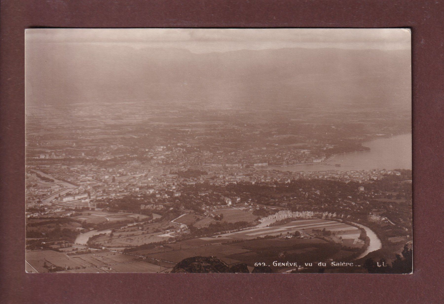 Cartoline postali: GENEVE vu du Salève – Usato da Pully venduto da nicecards