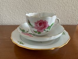 grosse Meissen Tasse Rose 2.Wahl