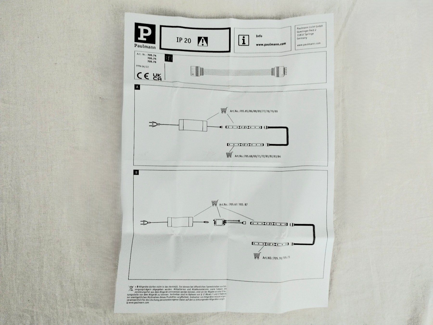 Paulmann Kabel: PAULMANN Max Led Connector 500 cm – Gebraucht aus Schübelbach von Restwert_Schubelbach 5