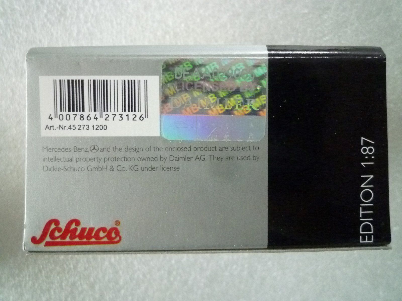 Schuco Modellautos: NEU- Schuco 27312 H0 MB "SWISS POST" DIE POST LA POSTE – Neu und originalverpackt aus Chevenez von Railpassion 4