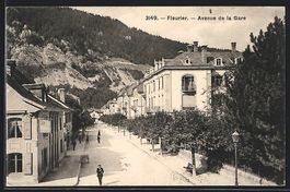 AK Fleurier, Avenue de la Gare, 1910