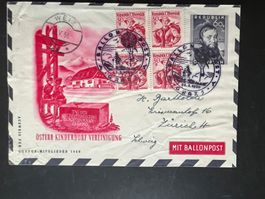 Ballonpost Ö. Brief Weiz Graz 1950 Luxus (V393)