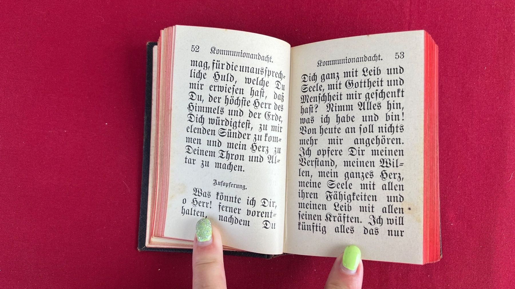 Bücher: Antike Andachtsbuch mit Kreuzmuster – Gebraucht aus Schübelbach von Dolly990_2 4
