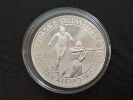500 Dinar Jugoslawien 1983 OLYMPIADE SARAJEVO 84