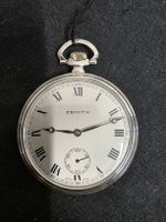 Zenith Taschenuhr Silber, Vintage Sammlerstück Neu!