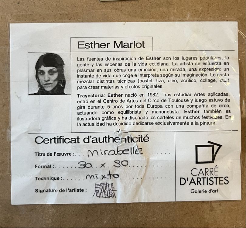 Gemälde Esther Marlot | Kaufen auf Ricardo