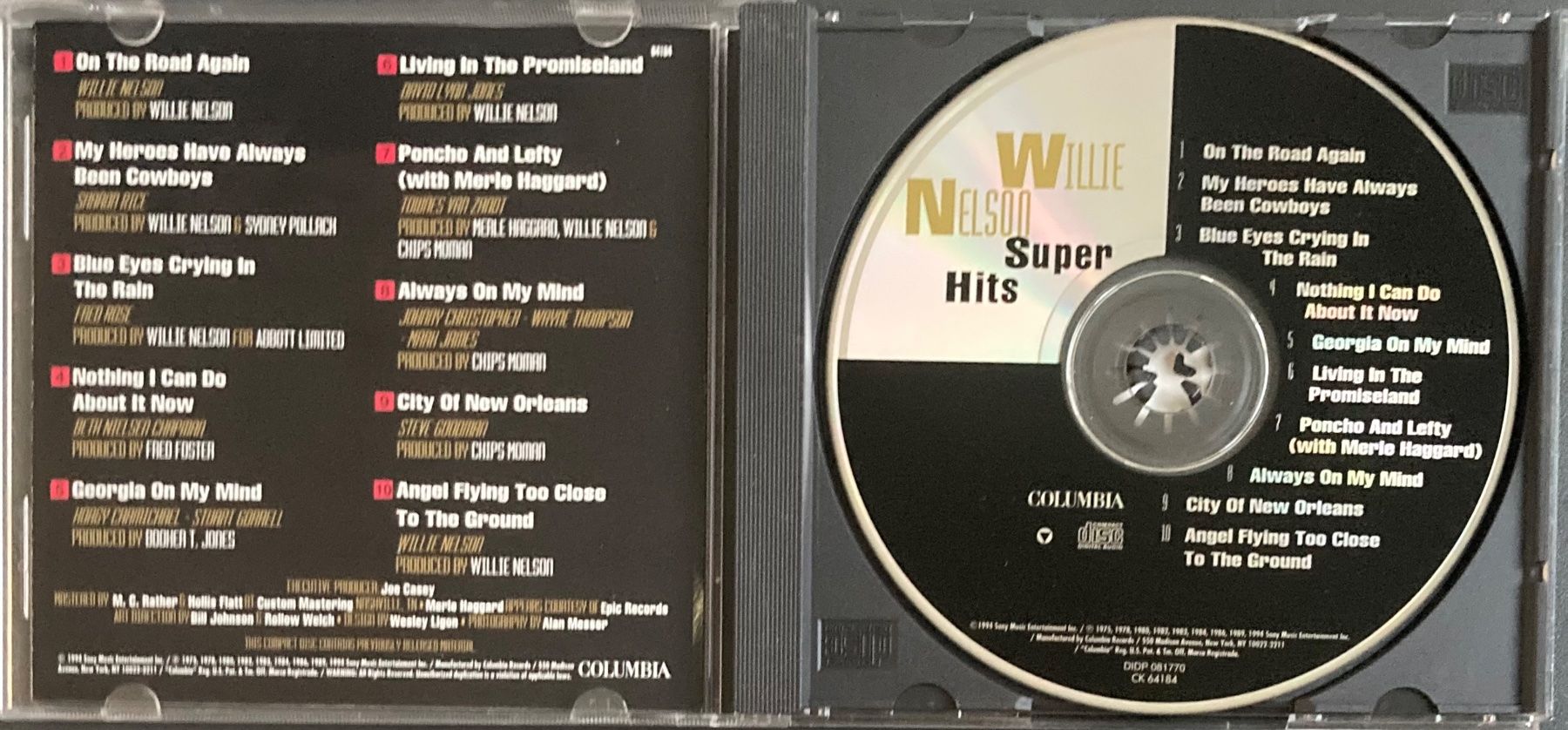 CDs: WILLIE NELSON - SUPER HITS – Gebraucht aus Poliez-Pittet von Newtown-Records 2