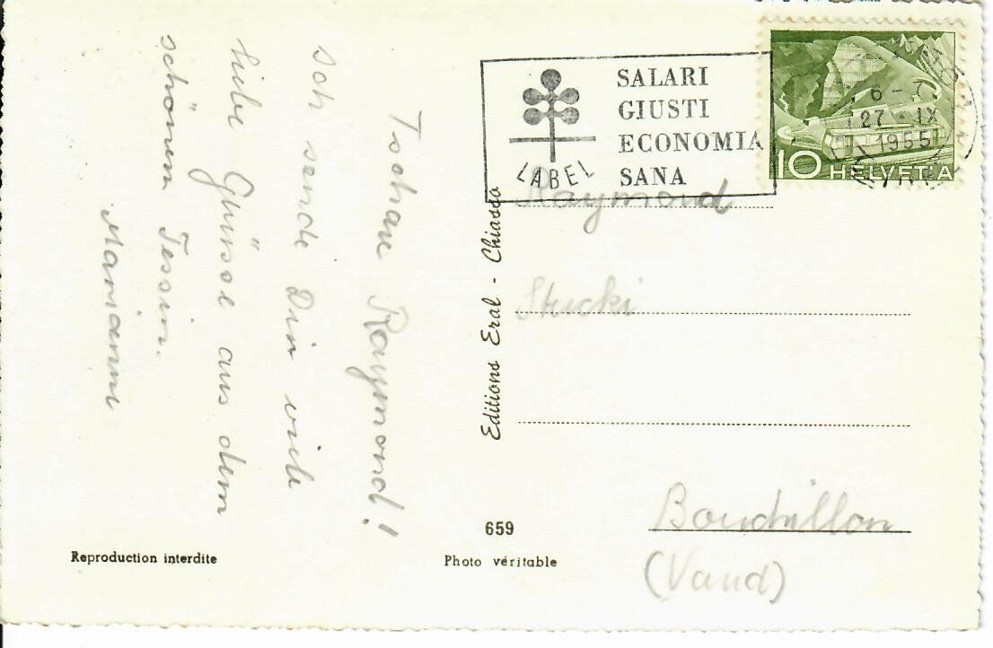 Cartoline postali: Morcote – Usato da Hochdorf venduto da Ziegel-16 1