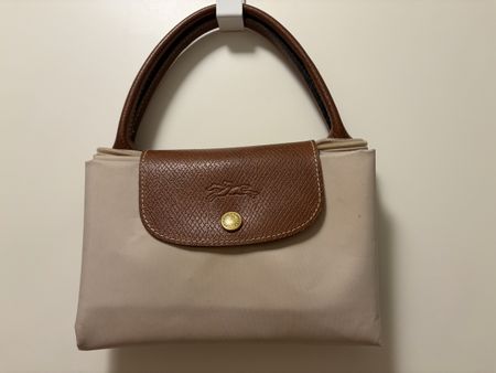 Longchamp Le Pliage Handtasche beige gebrauchter Zustand