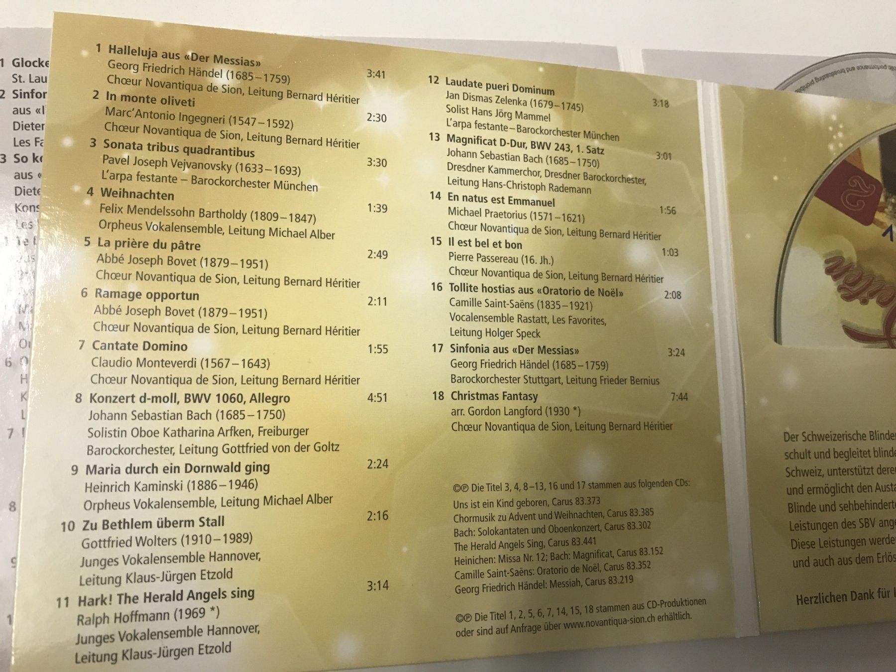 CDs: 2 CDS- Besinnliche Zeiten- Chor – Gebraucht aus Guntershausen von Gloominati 1