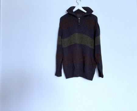 RAGMAN Herren Pullover Gr.L handknitted Stehkragen Baumwolle