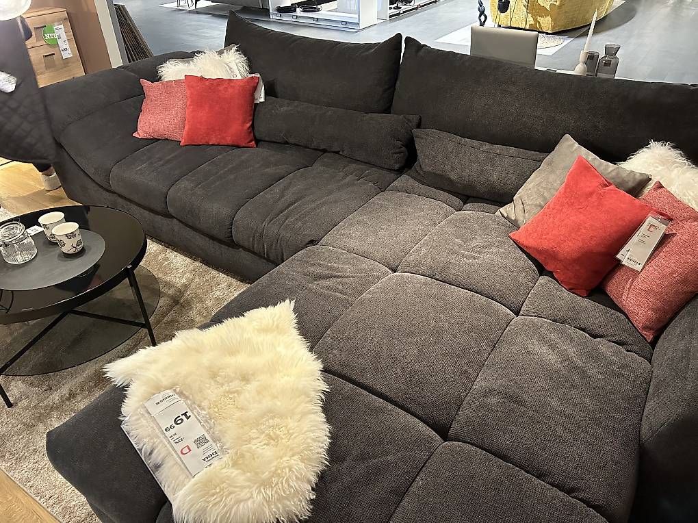 Mömax Divani: Modernes Ecksofa Anthrazit 3.40 × 2.30 m – Usato da Arlesheim venduto da ram_lmj8 1