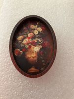 Sehr schönes Rosenbild für die Puppenstube, 3x5cm, neu