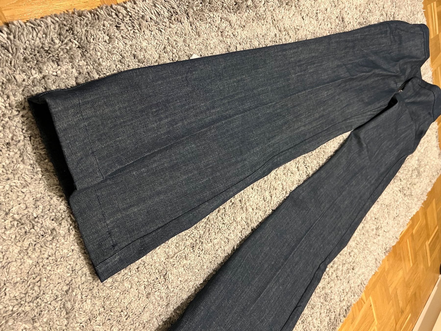 Zara Pantaloni: ZARA Dunkelblaue Hose | elegante Hose – Nuovo (secondo la descrizione) da Wittenbach venduto da DGB_xoxo 3