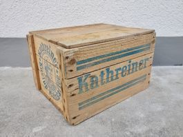 alte Holzkiste Kiste KATHREINER KNEIPP - MALZKAFFEE KAFFEE