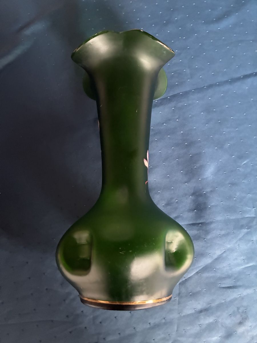 Vasi & Recipienti: Grosse Glasvase Jugendstil grün – Usato da Dornach venduto da Rosengarten 2