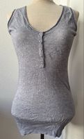 Top gris bleuté, taille 4, bambou cachemire