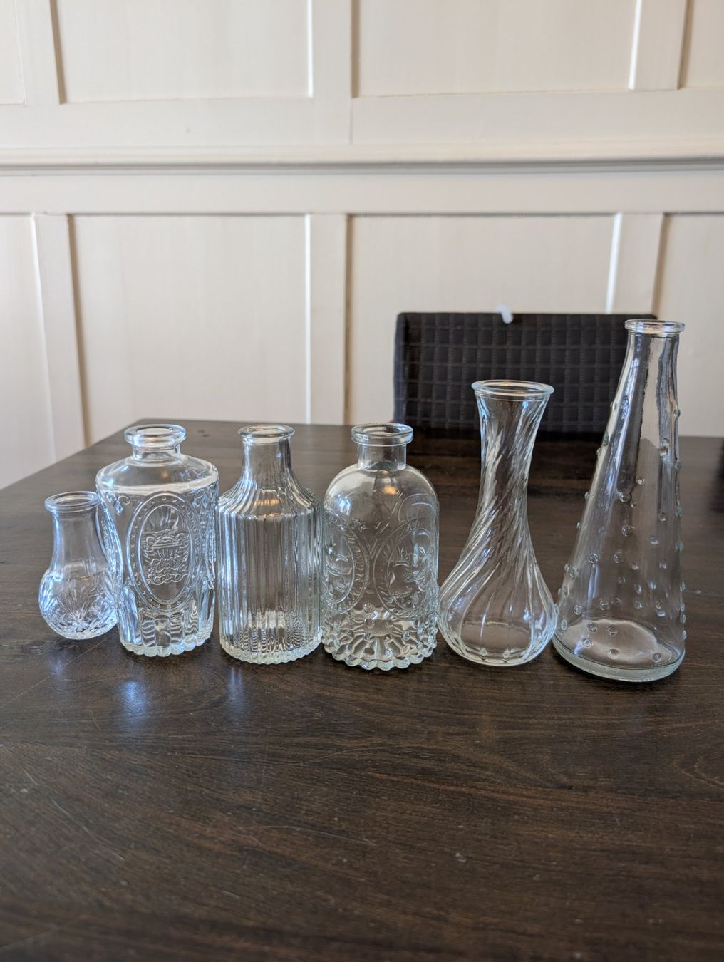 Vasen & Gefässe: Deko Vasen Glas Vintage Style, 6er Set – Neu (gemäss Beschreibung) aus Sursee von Sen.Lu