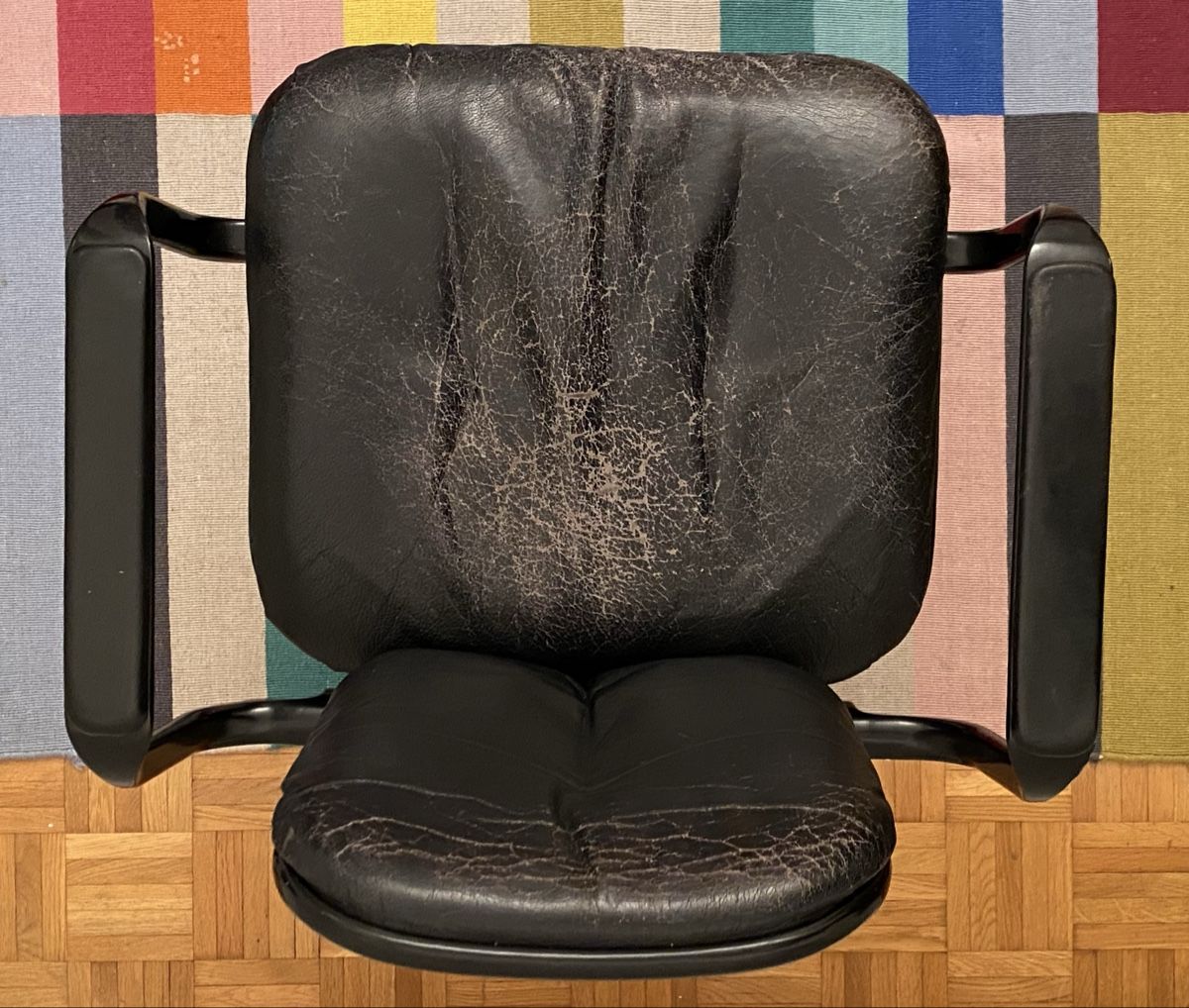 Stühle: SUPPORTO CHAIR Design: Frederick Scott 1976. ICF Milano – Gebraucht aus Zuerich von Coolthing 6