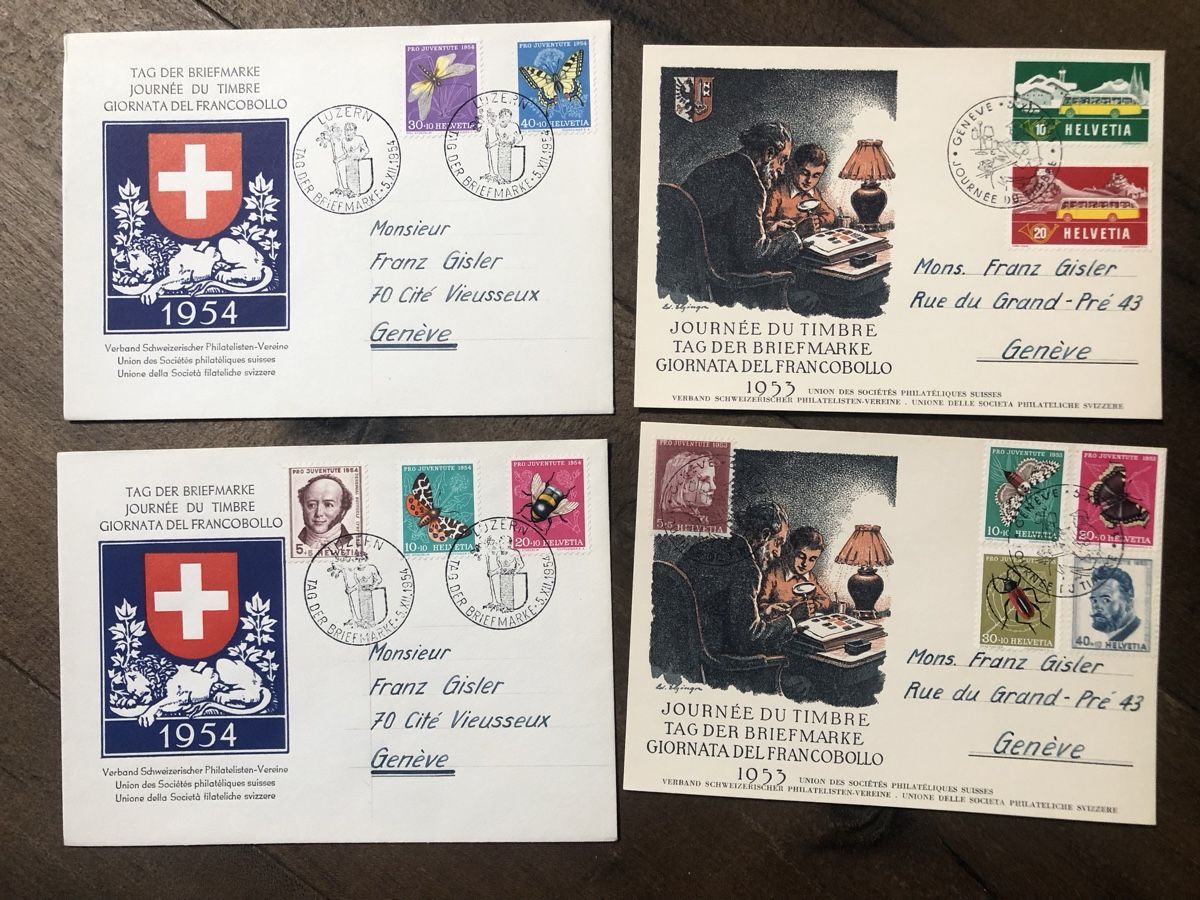 Alle Briefmarken: Sammlung TAG der BRIEFMARKE ab 1937 – Gebraucht aus Lufingen von Rac0 5