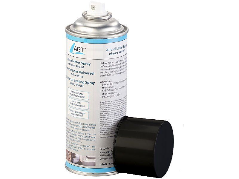 Sanitari: Allesdichter-Spray, schwarz, 400 ml – Nuovo e nell'imballaggio originale da Giubiasco venduto da news-shop