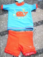 UVP Badeanzug Sonnenschutz Neu Mädchen 80 Fisch