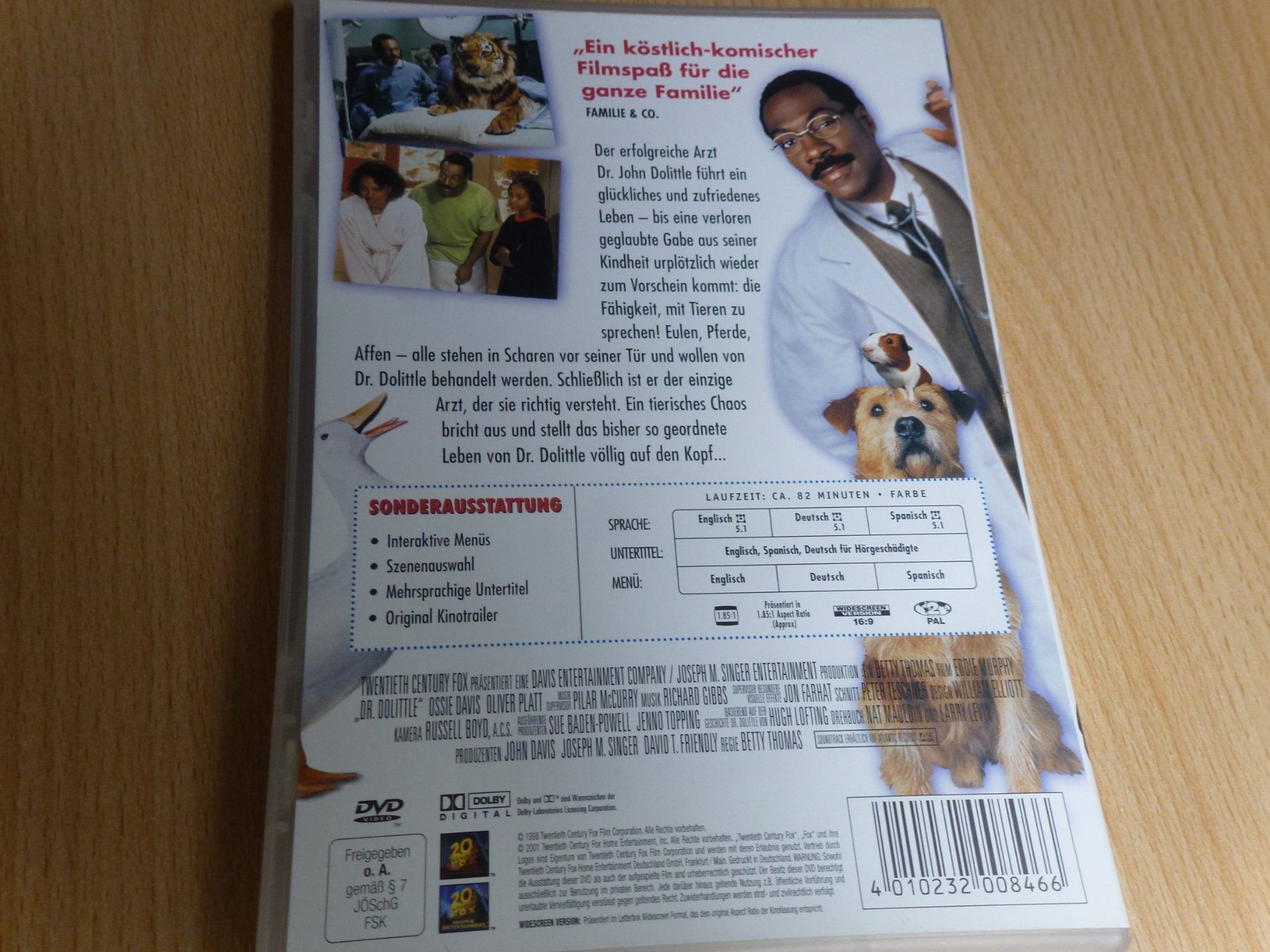 Tutti i DVDs: Dr.Dolittle – Usato da Hombrechtikon venduto da Maloev17 1