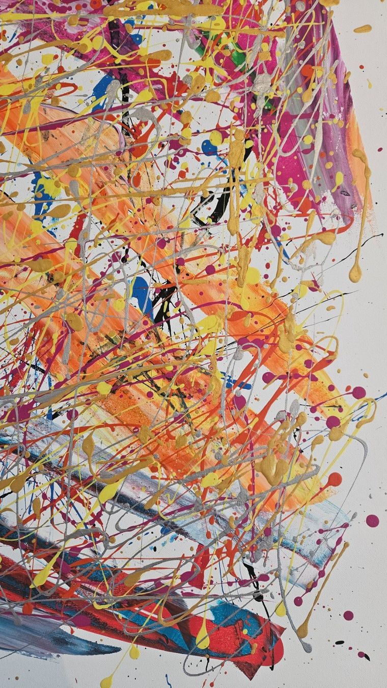 Gemälde: Tableau abstrait unique, fait main - idée cadeau! – Neu (gemäss Beschreibung) aus Le Locle von fab_c9hh 5