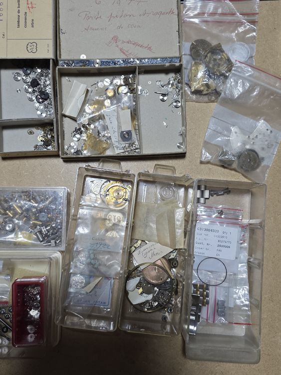 Lot De Pièces D'horlogerie Pour Mouvement ETA 1201 - Pour Réparation Ou Restauration De Montres