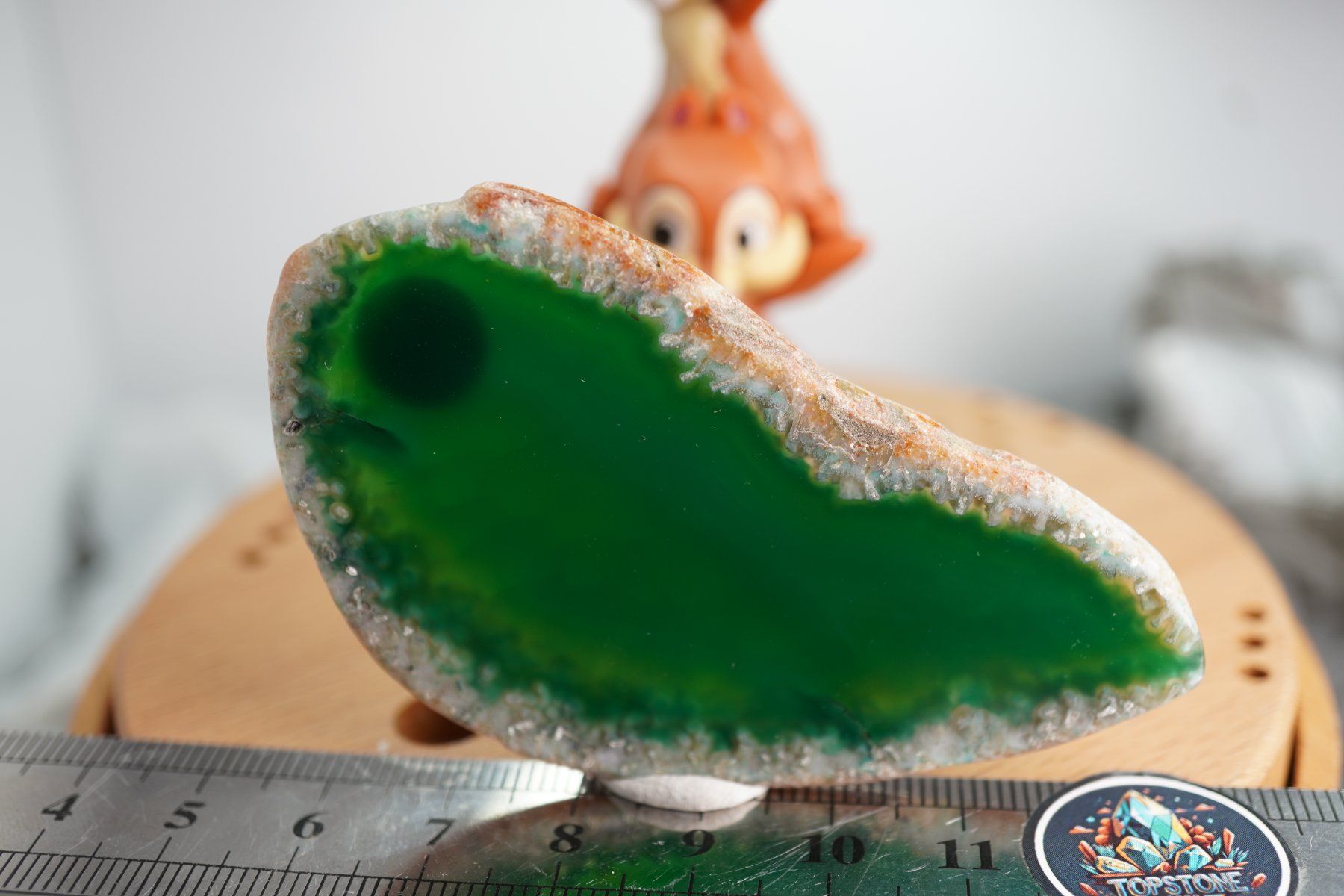 Minerali & Pietre curative: Achat Scheibe Grün  (Räumung!) – Nuovo e nell'imballaggio originale da Eschenbach SG venduto da topstone 1
